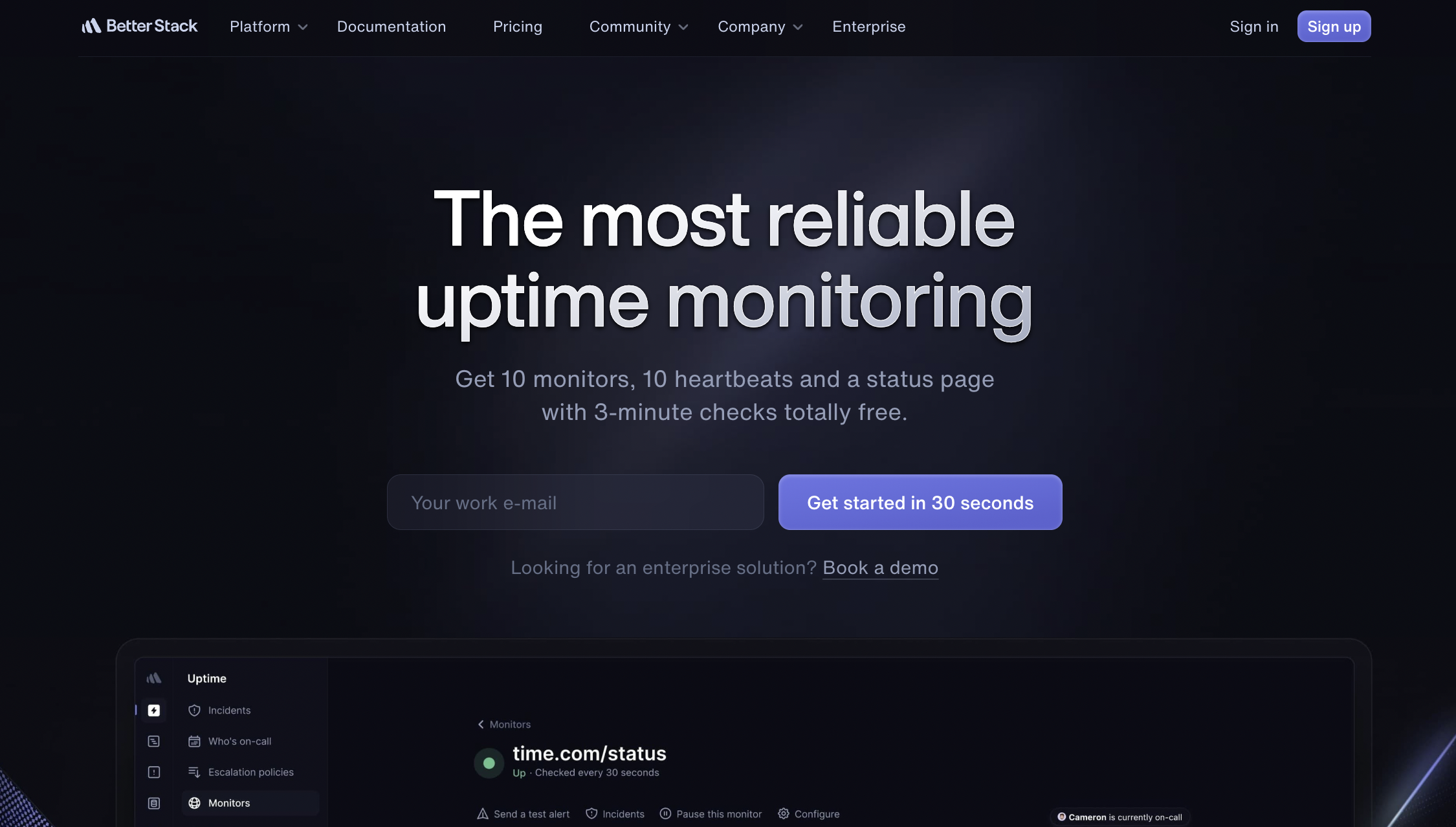 Strong Uptime Monitoring, Limited DNS Visibility